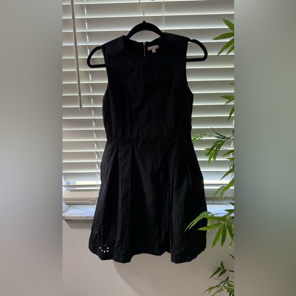 GAP Black Pleated Halter Mini Dress